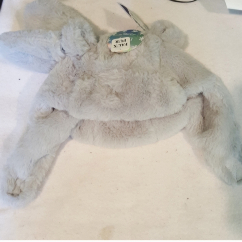 NWT Astor Accessories Teddy Bear Ear Faux Fut Hat and Mittens